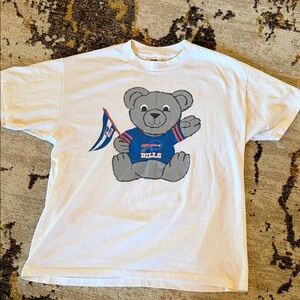 Vintage NFL Buffalo Bills Plush BEAR T-shirt Trench Tag USA XL